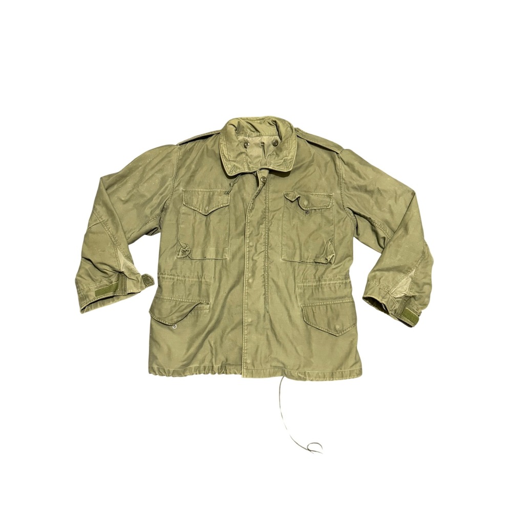 Vintage US Military M-65 Field Jacket Short Medium S/M OG-107 Olive Green